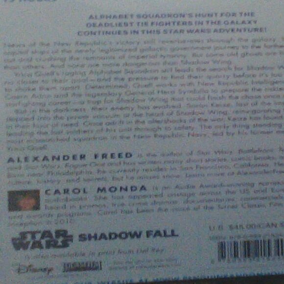 Shadow Fall (Star Wars): An Alphabet Squadron Novel audio disc - Picture 2 of 3